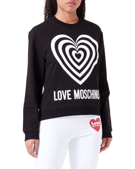 Regular Fit Roundneck Sweatshirt Maglia di Tuta di Love Moschino in Blu |  Lyst
