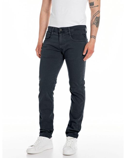 Replay Blue Men's Jeans With Stretch for men