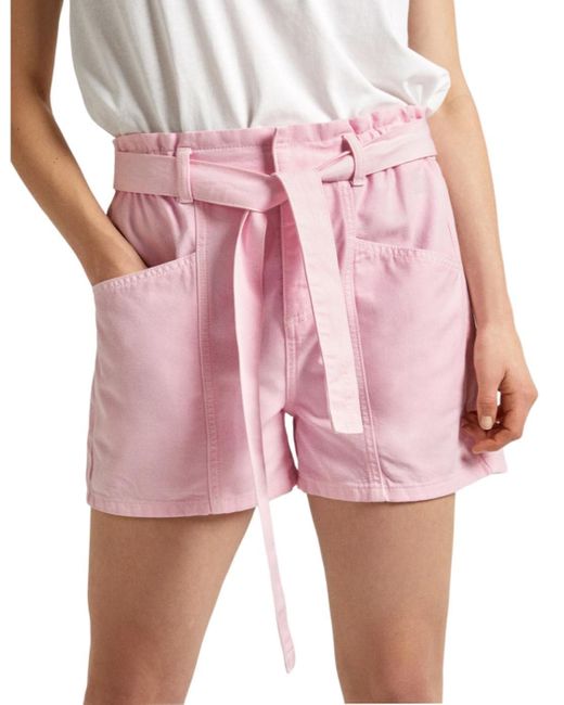 Pepe Jeans Valle Shorts Voor in het Pink