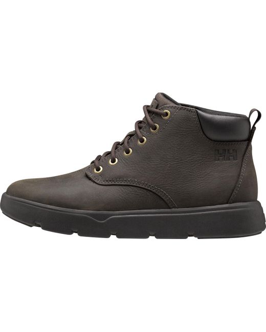 Helly Hansen Black Pinehurst Leather Casual Boots for men