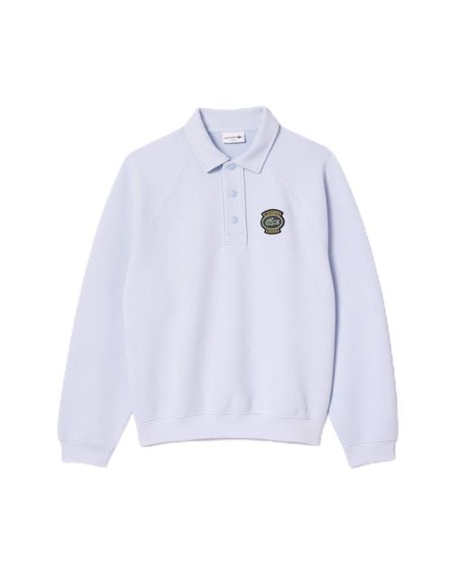 Lacoste S Polo Shirt Neck Sweatshirt Blue M for men