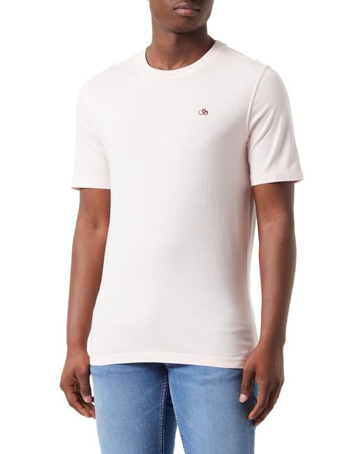 Scotch & Soda Garment Dye Logo T-Shirt in White für Herren