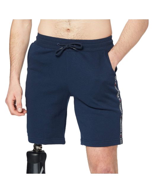 Tommy Hilfiger Blue S Loungewear Jogger Shorts for men