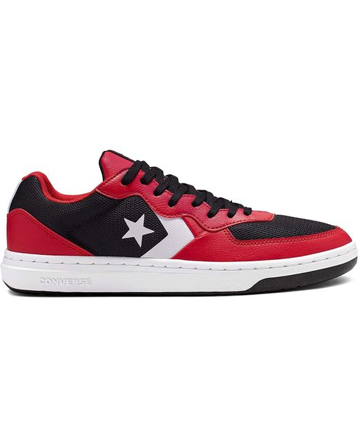 Converse Leather Rival Shoot For The Moon Sneaker in Black/Red (Black) for  Men | Lyst