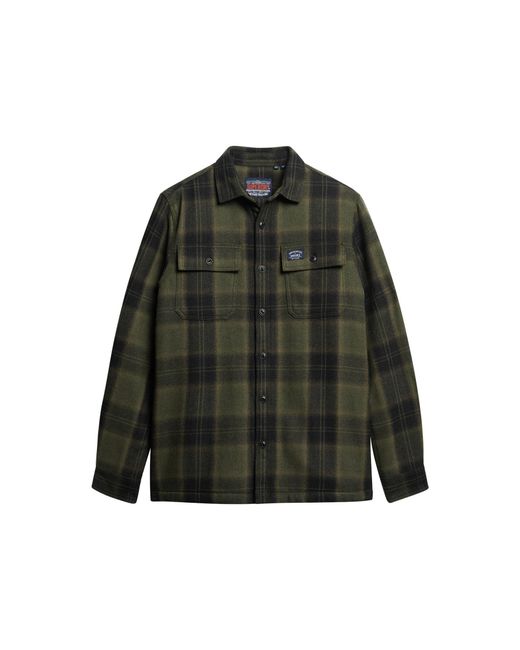 Wool Miller Overshirt Veste Superdry pour homme en coloris Green