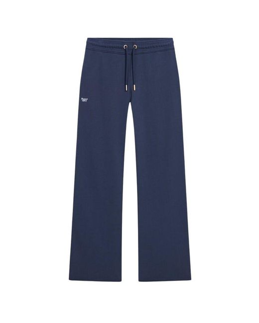 Superdry Blue Essential Logo Straight Jogger Pants