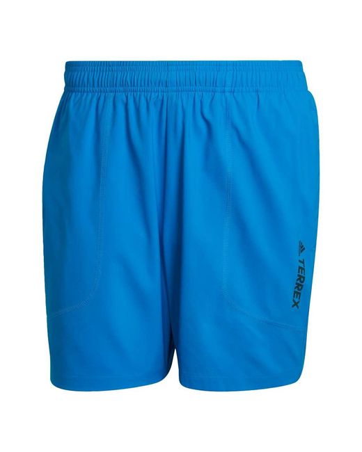 Adidas Blue Terrex Multi Hiking Shorts for men