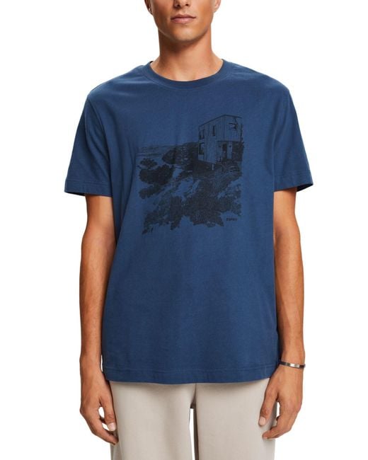 T-Shirt di Esprit in Blue da Uomo