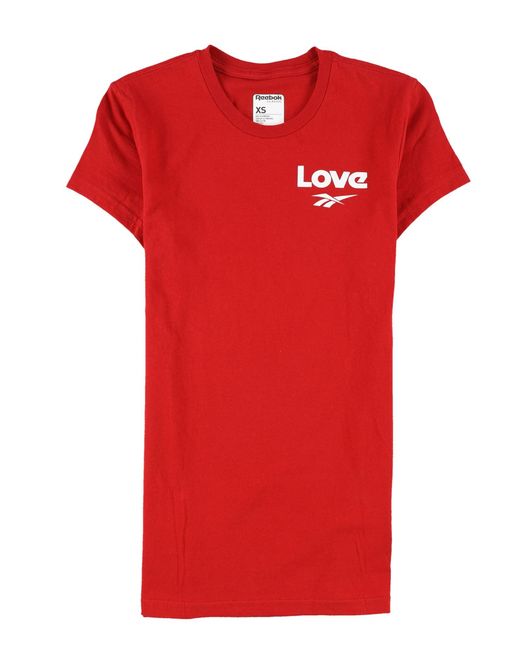 Reebok Red S Love Graphic T-shirt