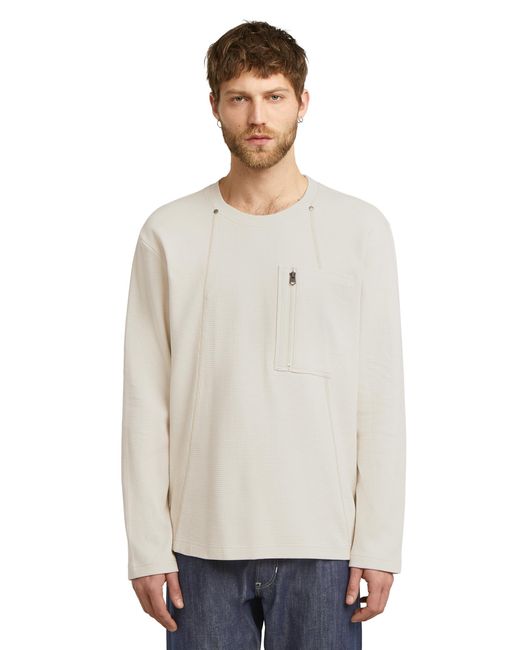 G-Star Tweeter A Line Pkt R T Ls in het White voor heren