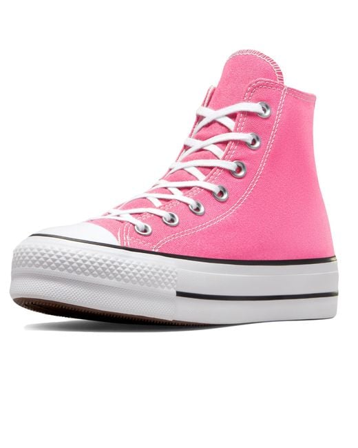 Chaussures Chuck Taylor all Star Lift Platform Code A08216C Converse en coloris Pink