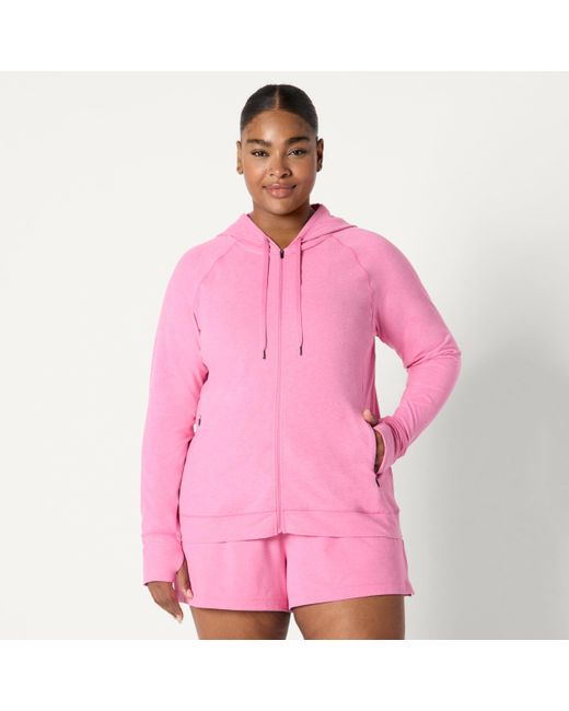 Veste d'Entraînement Technique à Capuche et Fermeture Éclair Intégrale Amazon Essentials en coloris Pink