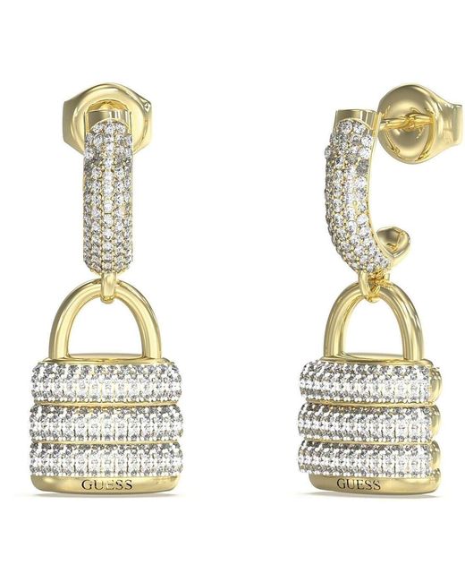 Guess Oorbellen Voor Roestvrij Staal Jube05407jwygt/u in het Metallic