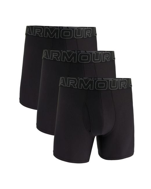 Pack de 3 Bóxers Tech Mesh para Hombre Under Armour de hombre de color Black