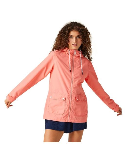 Regatta Pink S Bayletta Full Zip Hooded Rain Coat