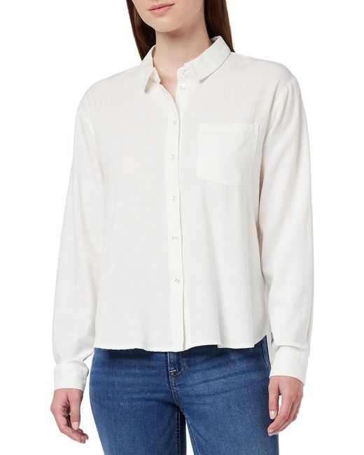 Vmjesmilo-Maglietta Wvn Ga Noos Camicia da Donna di Vero Moda in White