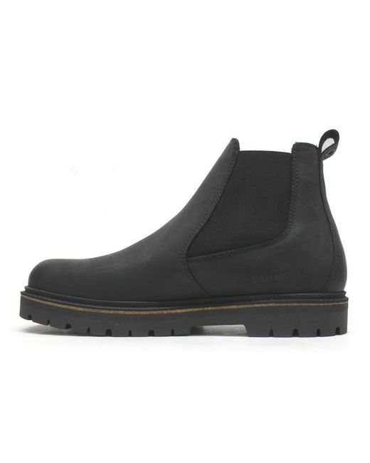 Birkenstock Stalon Ii Nubuck Leather Black Boots 9.5 Uk