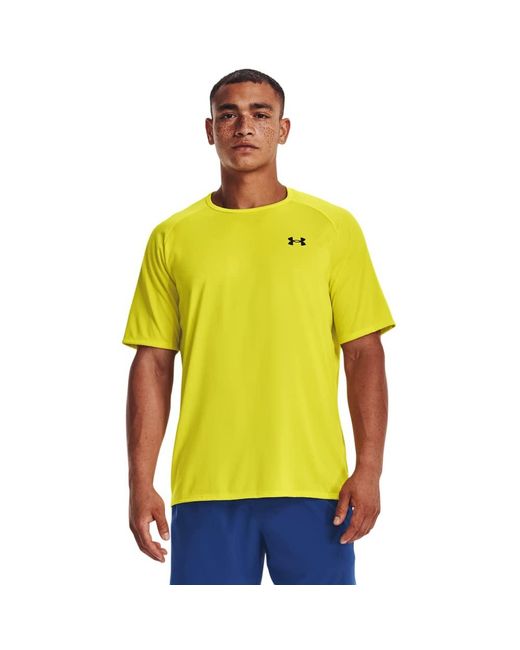 Under Armour Yellow Tech 2.0 Short Sleeve T-shirt for men