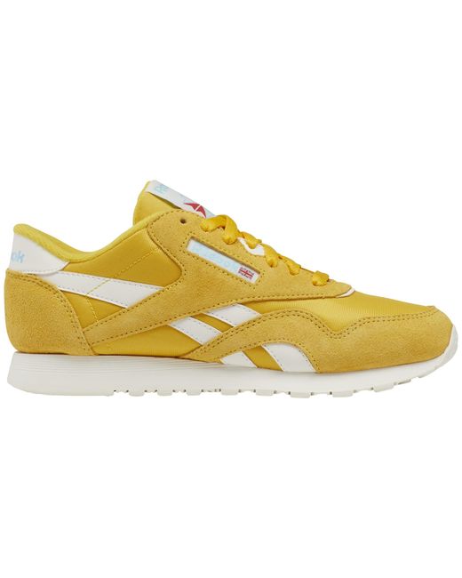 Reebok Classic Nylon Sneaker in Yellow | Lyst