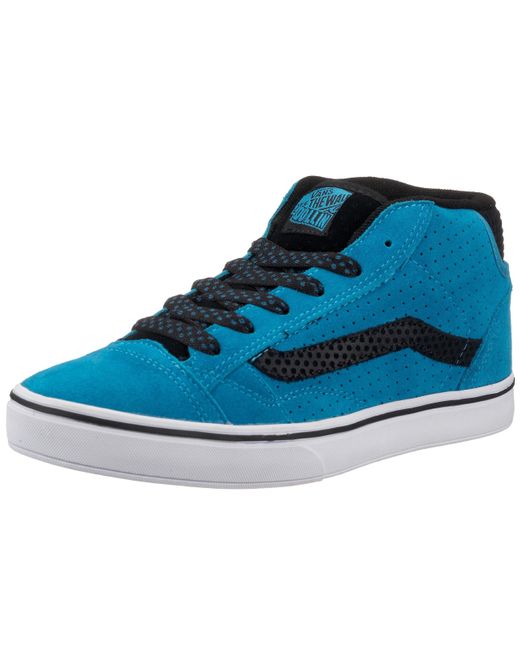 Chaussures de Skateboard No Skool 2 Mid Polka Pop pour Vans en coloris Blue