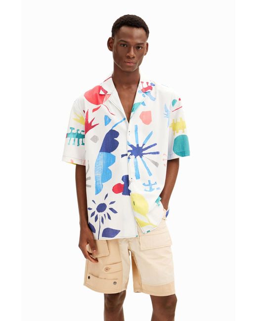 Desigual Blue Cam_star T-shirt for men