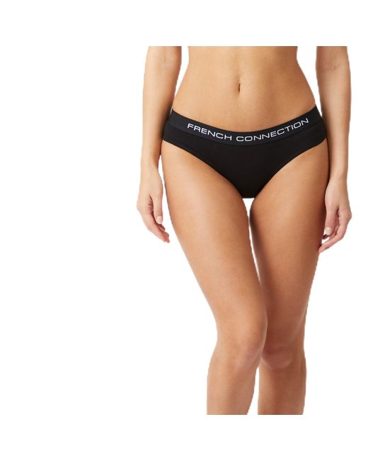 French Connection Black 's Underwear Briefs – Pack Of 5 – Cotton Underwear Knickers For – Soft And