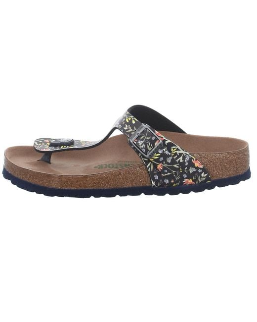 birkenstock watercolor flower navy