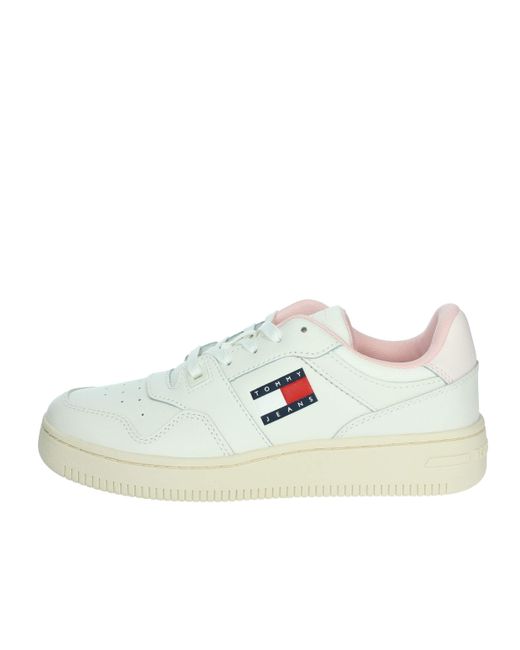 New Tjw Retro Basket Sneaker Ess En0en02505 di Tommy Hilfiger in White