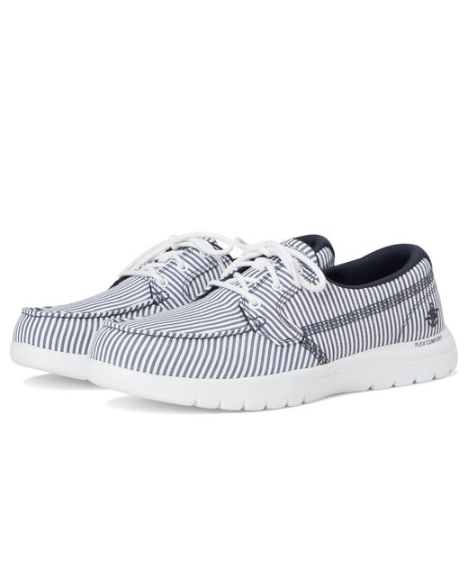 On-The-go Flex-Lighthouse Scarpe da barca da donna di Skechers in White