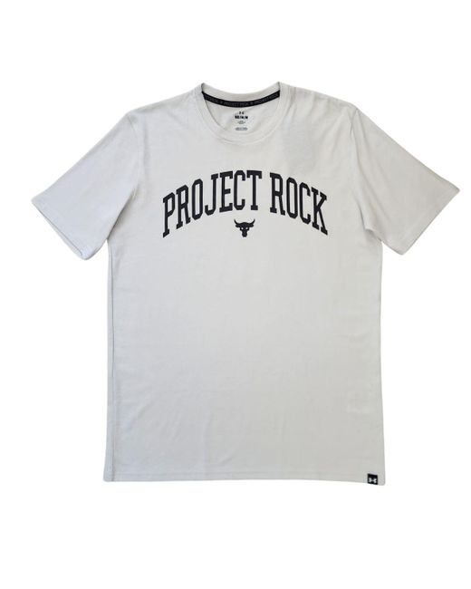 Under Armour UA Project Rock T-Shirt in Gray für Herren