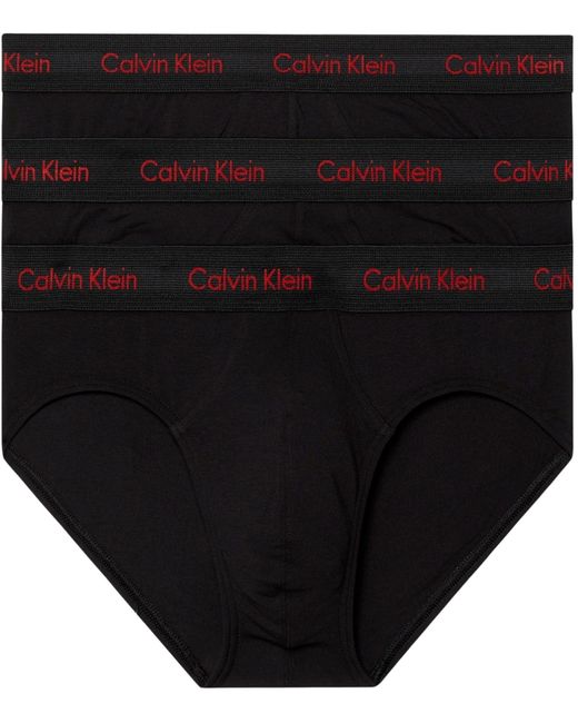 Calvin Klein Heupslip 3 Stuks in het Black voor heren