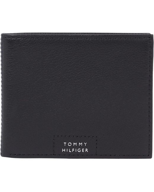 Tommy Hilfiger Blue Th Prem Leather Mini Cc Wallet for men