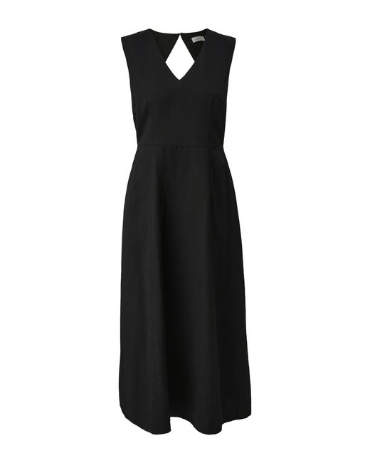 S.oliver Black Maxi Kleid aus Leinenmix