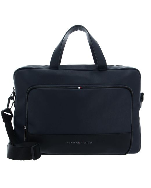 Sacoche Ordinateur TH Essential Slim Computer Bag 14 Pouces Tommy Hilfiger pour homme en coloris Black