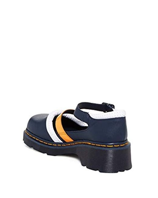 Dr. Martens Aggy Strap Sandals in Navy / Orange / Acid Orange (Blue) | Lyst  UK