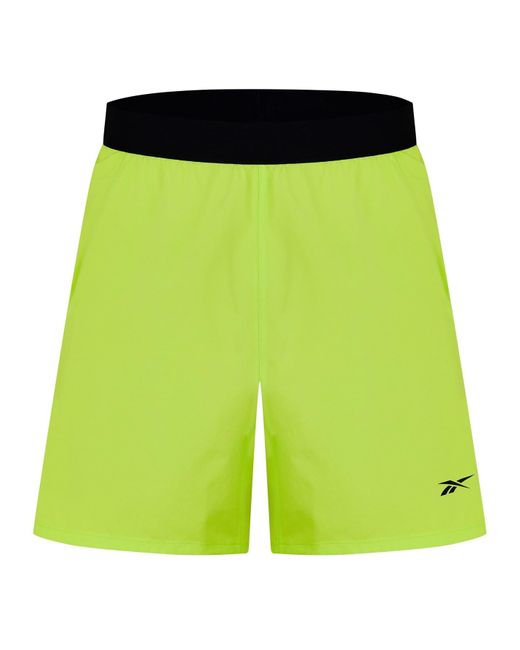 Reebok Green S Spd 3.0 Performance Shorts Laser Lime L for men