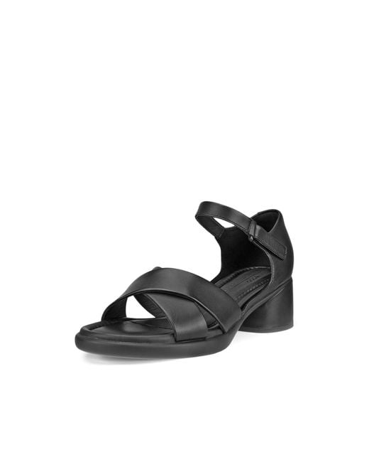 Ecco Black Sculpted 35 Luxe Ankle Strap Heeled Sandal