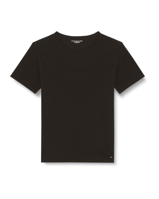 Tommy Hilfiger Stretch Cn Tee Ss 3pack S/s T-shirt in het Black voor heren