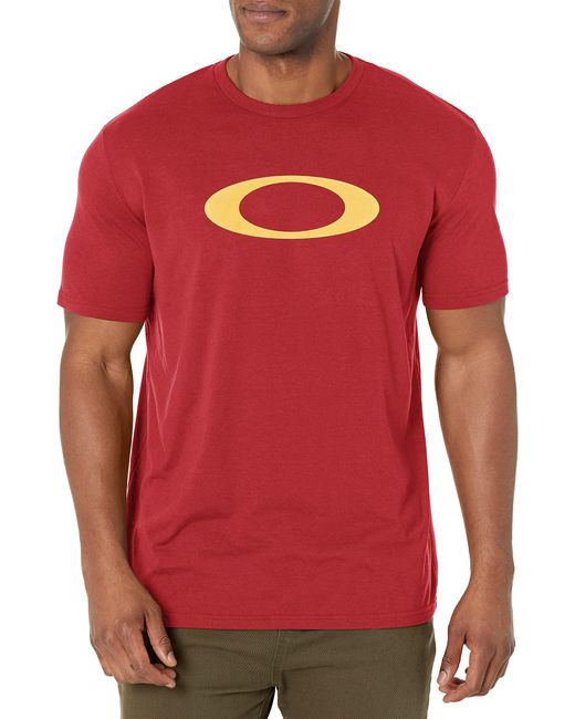 Oakley O-Bold Ellipse Tee T-Shirt in Red für Herren