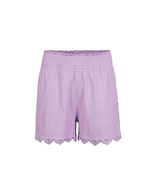 O'neill Sportswear Purple Ava Smocked Shorts