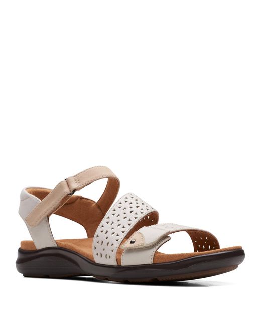 Clarks Brown Kitly Way Sandalen