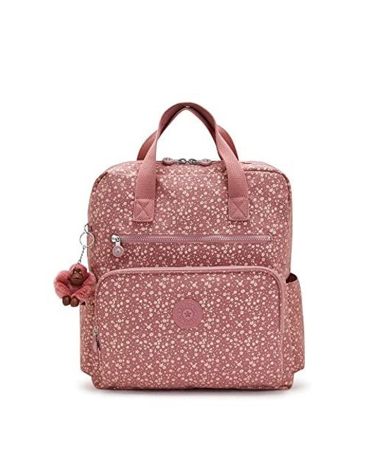 Kipling Audrie Printed Diaper Backpack Bubbly Flowers Pink