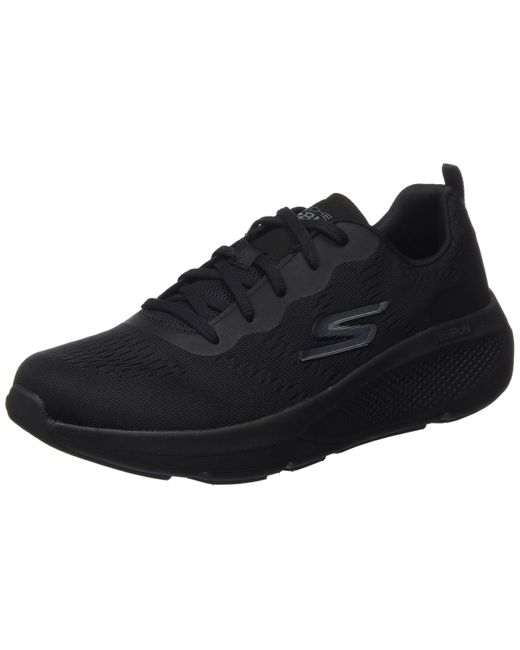 Skechers Black Go Run Elevate Mesh Lace-up Road Shoe