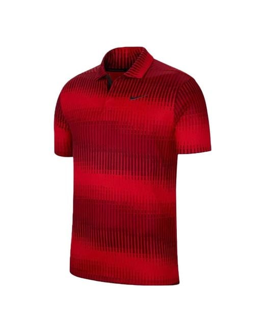 Nike Red S Dri-fit Polo Golf Shirt Adv Tiger Woods Tw Collection for men