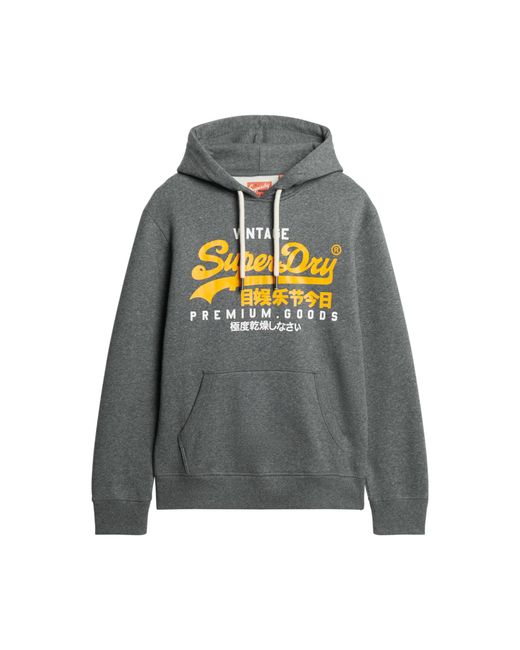 Superdry Gray Hoodie Sweatshirt for men
