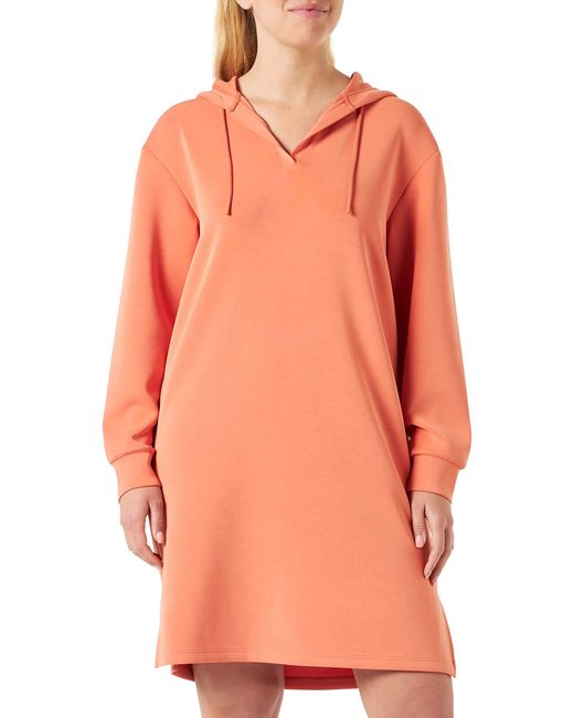 S.oliver Orange Kleid mit Kapuze