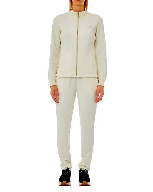 Felpa e Pant Liu Jo TA5233-FS090-10105 ECS COMPLETO FELPA Panna di Liu Jo in Natural