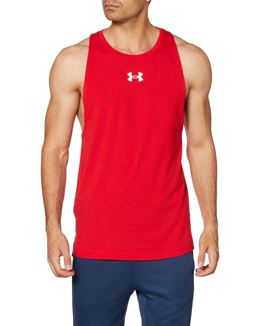 Under Armour Red Ua Baseline Cotton Tank for men