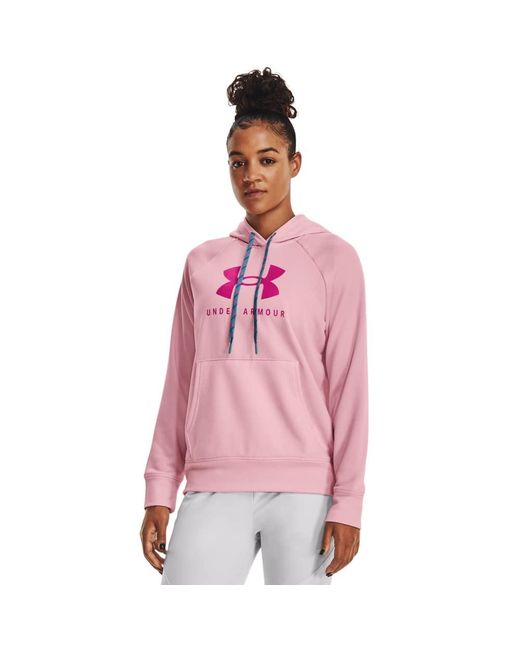 Under Armour Pink Shoreline Terry Hoodie,