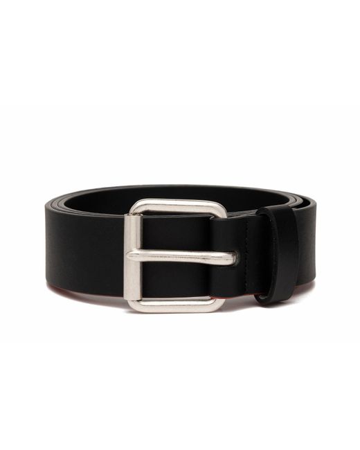 Replay Black Men's Belt Made Of Faux Leather for men